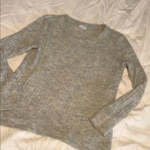 Old Navy Heather Grey Crew Neck Sweater MED